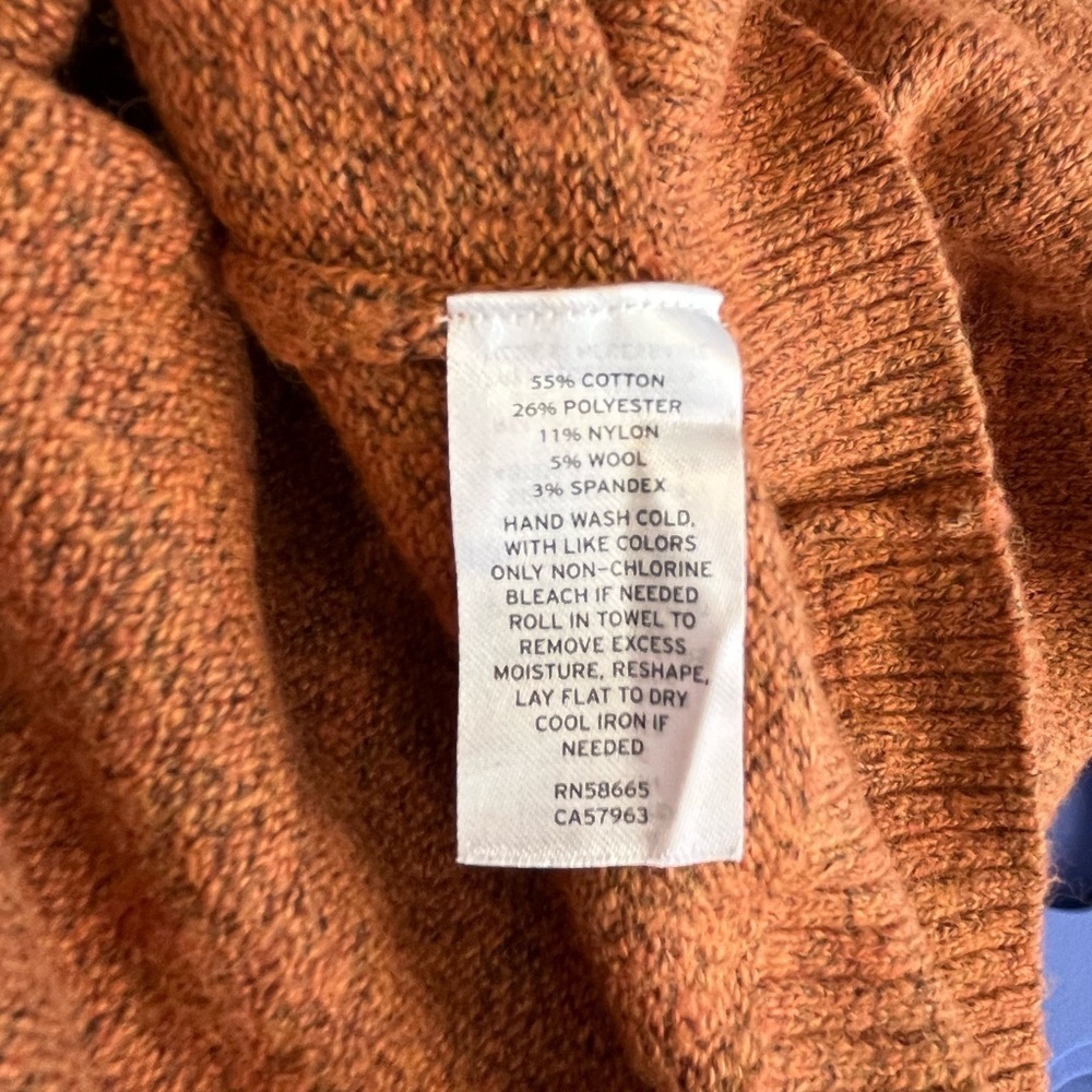 Nordstrom Warm Rust Turtleneck Sweater - Picture 6 of 7